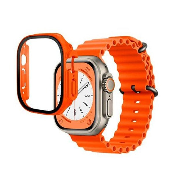 Ocean Band with Protective Case for Watch Ultra 49MM | Orange Ocean Band with Protective Case for Watch Ultra 49MM | Orange